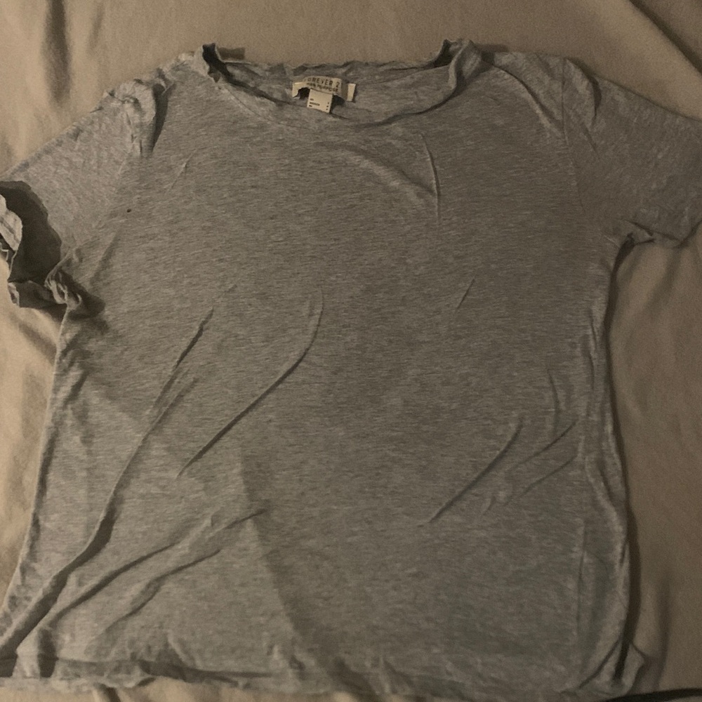 Forever 21 Heather Gray Short Sleeve Tee